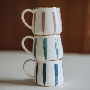 Mug en Ceramique et Feuille d'or